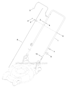 Part Location Diagram of 125-2524 Lawn Boy Cable-brake, Engine